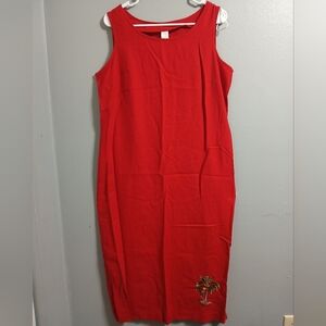 Red Sleeveless Dress
